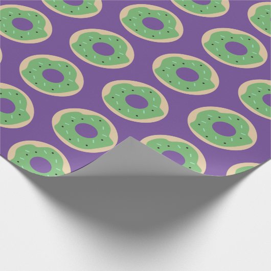 Halloween Cute Donuts Sprinkles Frosted Cadeaupapier (Hoek)