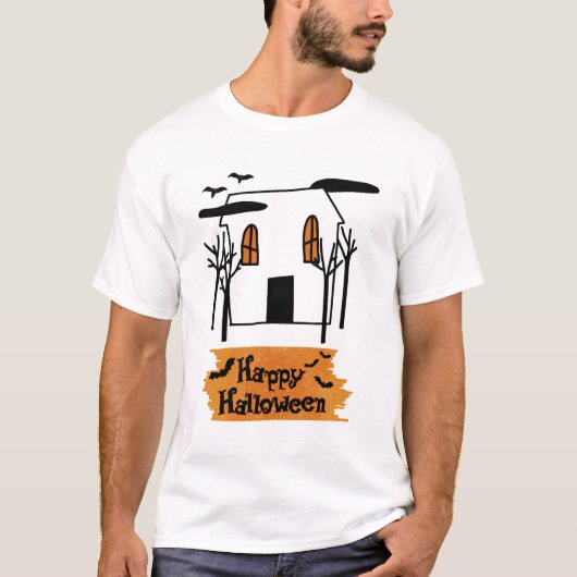 Halloween Cute Doodle T-shirt (Voorkant)