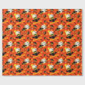 Halloween Cute Flying Bats Cadeaupapier (Vlak)