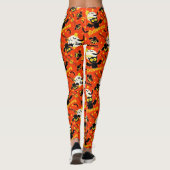 Halloween Cute Flying Bats Leggings (Achterkant)