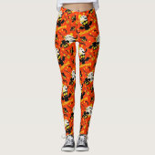 Halloween Cute Flying Bats Leggings (Voorkant)