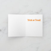 Halloween Cute Funny Dog Ghost Costume Kaart (Binnen)