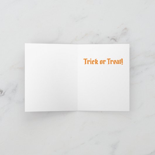 Halloween Cute Funny Dog Ghost Costume Kaart (Binnen)