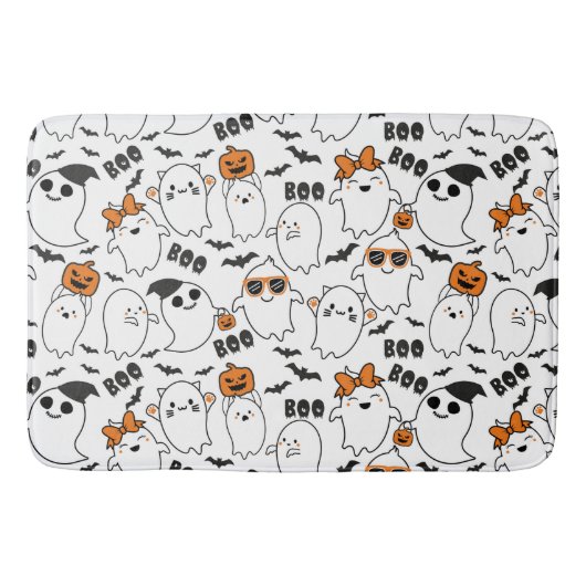 Halloween Cute Ghost Bath Mat (Voorkant)