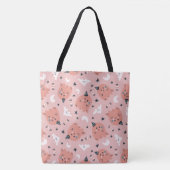 Halloween Cute Ghost, Bats, Stars and Moons Tote Bag (Voorkant)