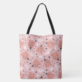 Halloween Cute Ghost, Bats, Stars and Moons Tote Bag (Achterkant)