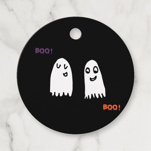 Halloween Cute Ghost Bedankjes Labels (Voorkant)