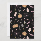 Halloween Cute Ghost Birthday Spooktacular Invitat Kaart (Achterkant)