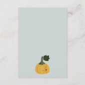 Halloween Cute Ghost Boo Books for Baby shower Informatiekaartje (Achterkant)