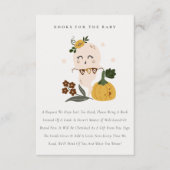 Halloween Cute Ghost Boo Books for Baby shower Informatiekaartje (Voorkant)