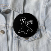 Halloween Cute Ghost Booo Ronde Button 4,0 Cm (In situ)