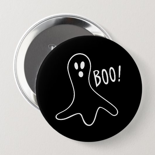 Halloween Cute Ghost Booo Ronde Button 4,0 Cm (Voorkant /achterkant)