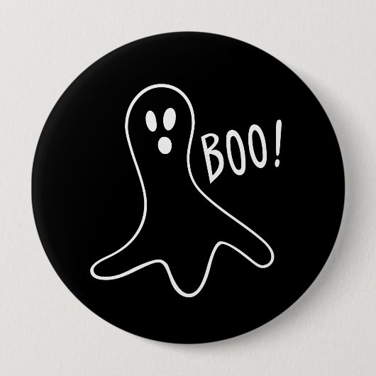 Halloween Cute Ghost Booo Ronde Button 4,0 Cm (Voorkant)