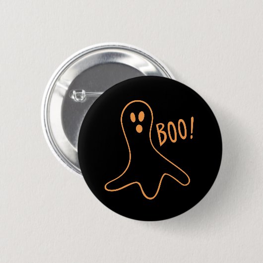 Halloween Cute Ghost Booo Ronde Button 5,7 Cm (Voorkant /achterkant)