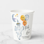 Halloween Cute Ghost en Balloons Peek a Boo Papieren Bekers (Achterkant)