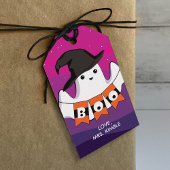 Halloween Cute Ghost Gift Labels (voor en achter) Cadeaulabel
