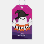 Halloween Cute Ghost Gift Labels (voor en achter) Cadeaulabel (Voorkant)