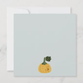 Halloween Cute Ghost Little Boo Baby shower Invite Bedankkaart (Achterkant)