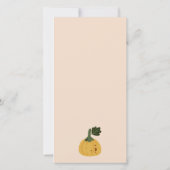 Halloween Cute Ghost Little Boo Baby shower Invite Bedankkaart (Achterkant)