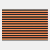 Halloween Cute Ghost Oranje en Black Pattern Inpakpapier Vel (Voorkant 2)