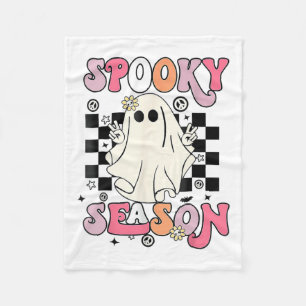 Halloween Cute Ghost Spooky Season Fleece Deken