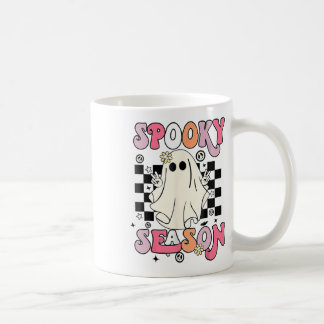 Halloween Cute Ghost Spooky Season Koffiemok