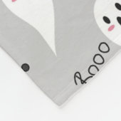 Halloween Cute Ghost, vleermuizen, katten en spinn Fleece Deken (Hoek)