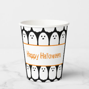 Halloween Cute Ghosts Papieren Bekers