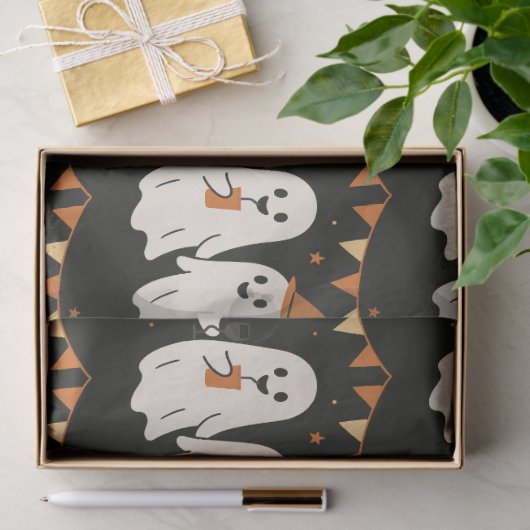 Halloween Cute Ghosts Part  Tissuepapier (Geschenk)