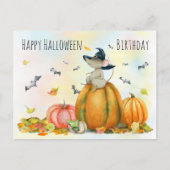 Halloween Cute Heks Muis Postkaart (Voorkant)