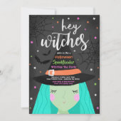 Halloween Cute Hey Witches Halloween Tea Party Kaart (Voorkant)