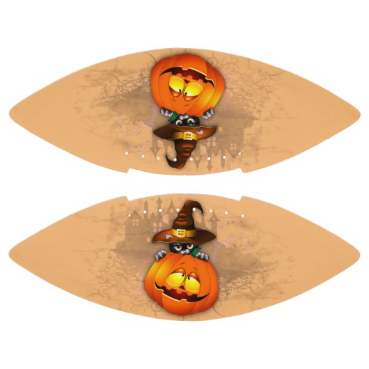 Halloween Cute Kat Witch en Pumpkin Friend American Football (Panelen)