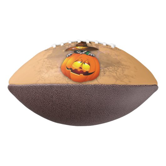 Halloween Cute Kat Witch en Pumpkin Friend American Football (Gedraaid 90)