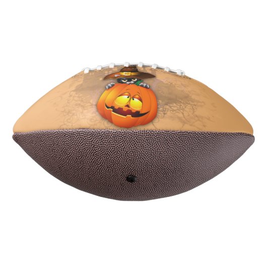 Halloween Cute Kat Witch en Pumpkin Friend American Football (Gedraaid 270)