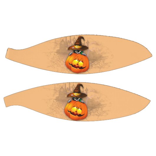 Halloween Cute Kat Witch en Pumpkin Friend Basketbal (Panelen)