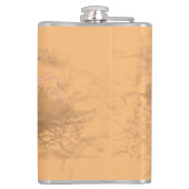 Halloween Cute Kat Witch en Pumpkin Friend Heupfles (Achterkant)