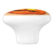 Halloween Cute Kat Witch en Pumpkin Friend Keramische Knop (Zijkant)