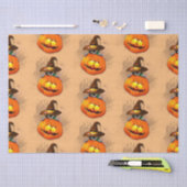 Halloween Cute Kat Witch en Pumpkin Friend Tissuepapier (Craft)