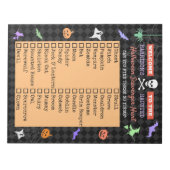 Halloween Cute Kinder Scavenger Hunt List Notitieblok (Voorkant)