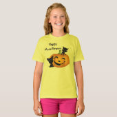 Halloween Cute Kitten Pumpkins Shirt (Voorkant volledig)