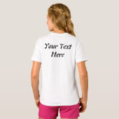 Halloween Cute Kitty Witch and Pumpkin Friend T-shirt (Achterkant volledig)