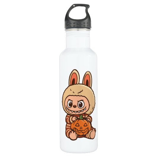 Halloween Cute Labubu Waterfles (Voorkant)