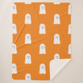 Halloween Cute Little Ghost Boy's Sherpa Deken (Voorkant)