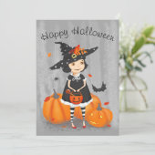 Halloween Cute Little Witch (Staand voorkant)