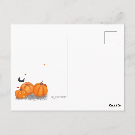 Halloween Cute Little Witch Briefkaart (Achterkant)