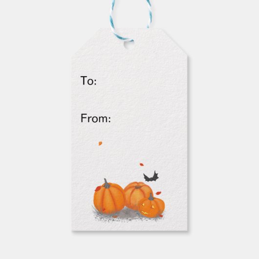 Halloween Cute Little Witch Cadeaulabel (Achterkant)