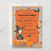 Halloween Cute Little Witch Kaart (Voorkant)