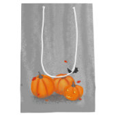 Halloween Cute Little Witch Medium Cadeauzakje (Achterkant)