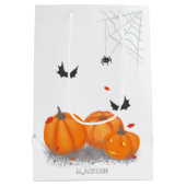 Halloween Cute Little Witch Medium Gift Bag Cadeauzakje (Achterkant)