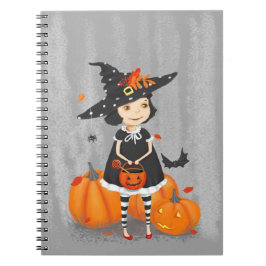 Halloween Cute Little Witch Notitieboek